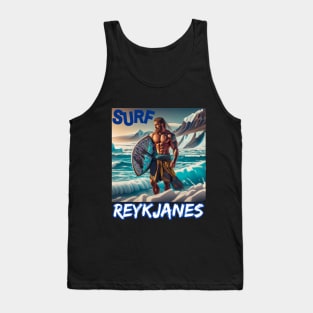 REYKJANES ICELAND - Surfing for Fun and Laughs Whales Tank Top